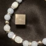 Bracelet Angélite et Nacre