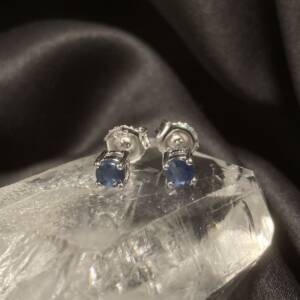 Boucles d'oreilles Saphir