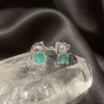 Boucles d'oreilles Emeraude