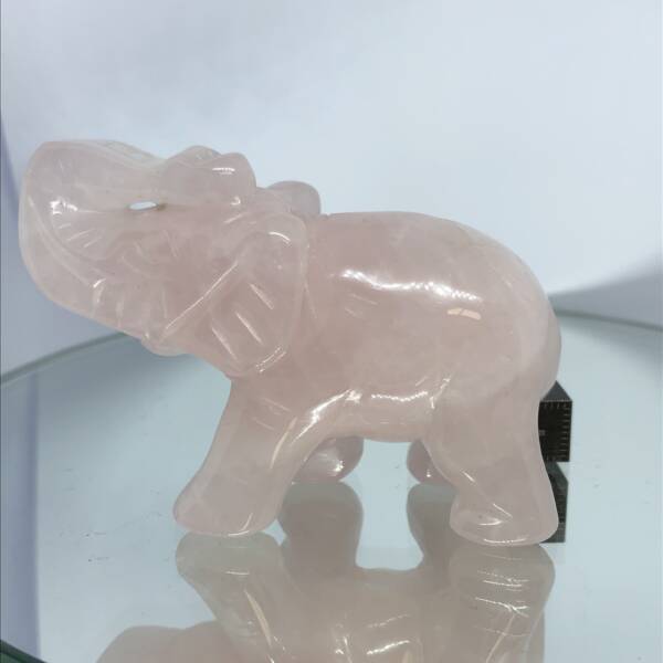 Éléphant Quartz Rose