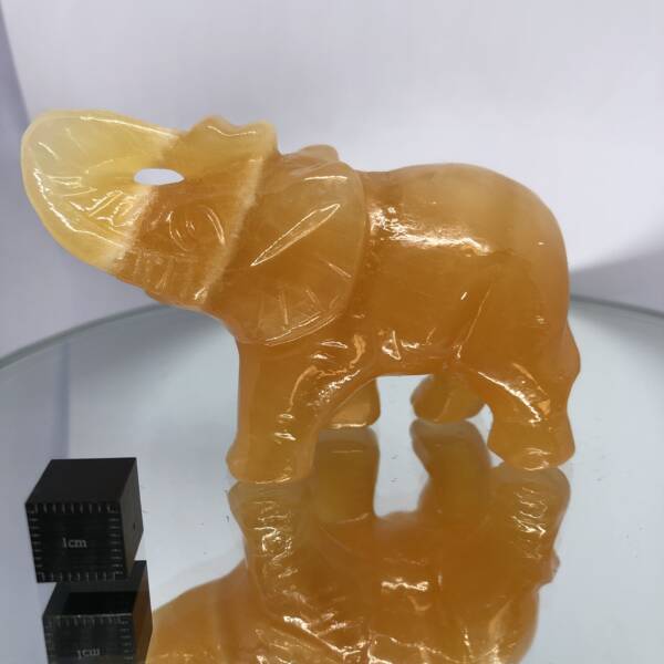 Éléphant Calcite Orange