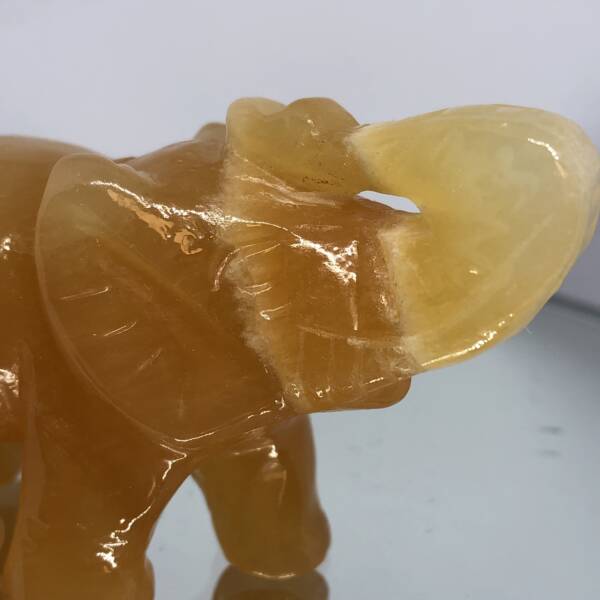 Éléphant Calcite Orange