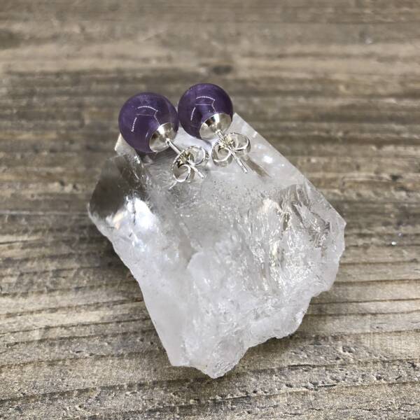 Boucles d'oreilles en Améthyste