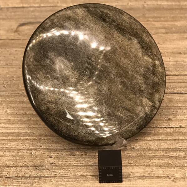 Galet en Obsidienne dorée