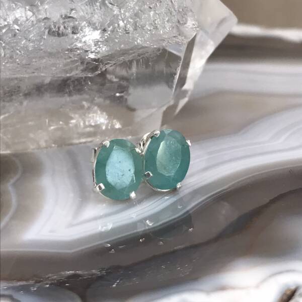 Boucles d'oreilles en Emeraude
