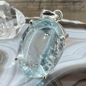 Pendentif en Topaze bleue