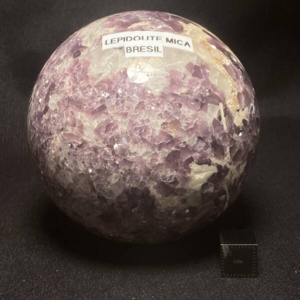Sphère en Lépidolite et Mica