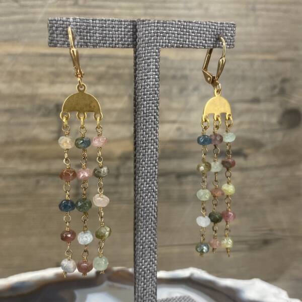 Boucles d'oreilles en Tourmaline