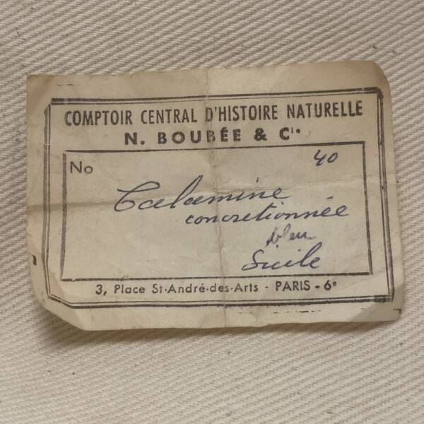 Calamine concrétionnée