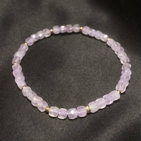 Bracelet en Améthyste lavande