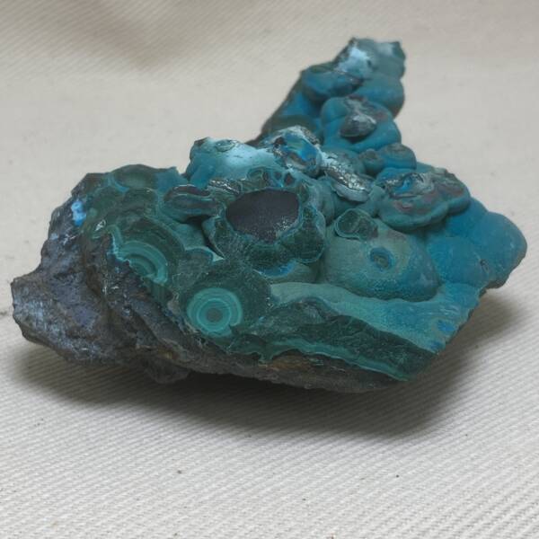 Chrysocolle sur Malachite