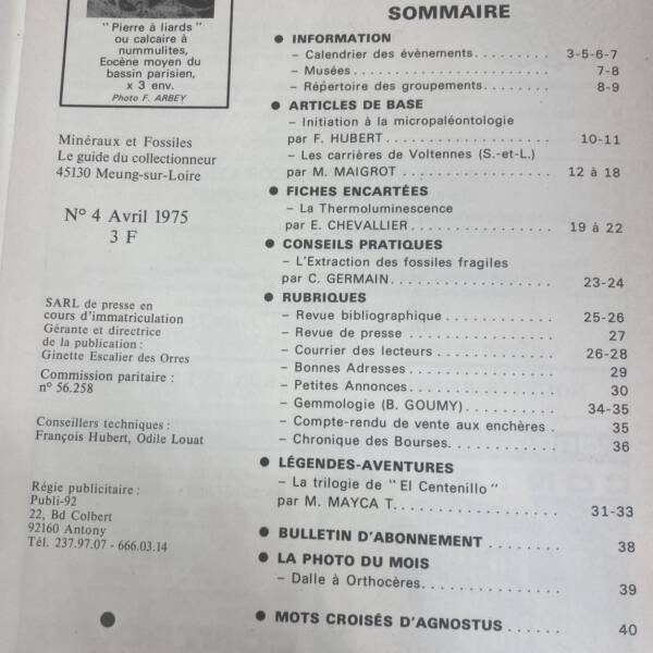 Minéraux et fossiles n°4