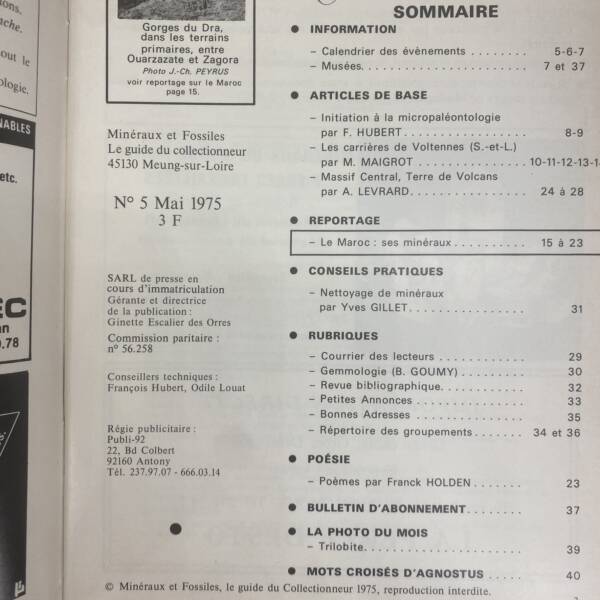 Minéraux et fossiles n°5
