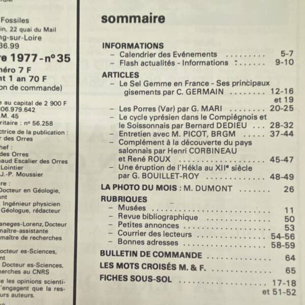 Minéraux et fossiles n°35