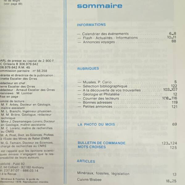 Minéraux et fossiles n°43-44