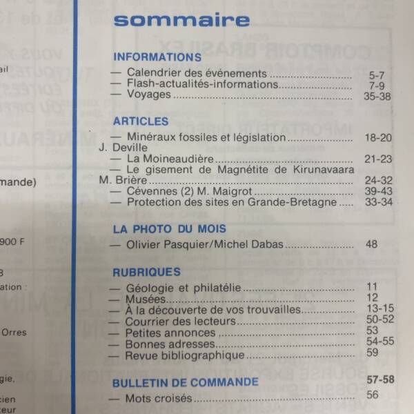 Minéraux et fossiles n°42
