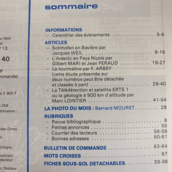 Minéraux et fossiles n°40