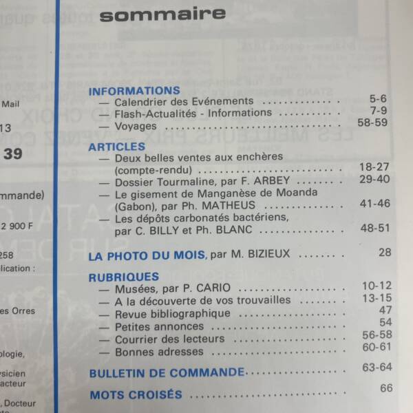 Minéraux et fossiles n°39