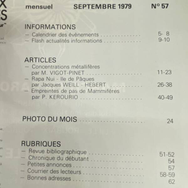 Minéraux et fossiles n°57