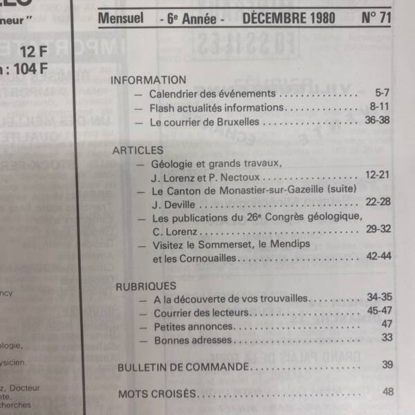Minéraux et fossiles n°71