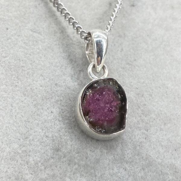 Pendentif en Tourmaline Melon d'eau