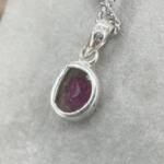 Pendentif en Tourmaline Melon d'eau