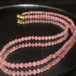 Collier Tourmaline rose