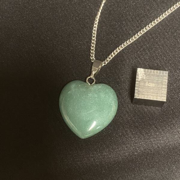 Pendentif en forme de cœur en Aventurine