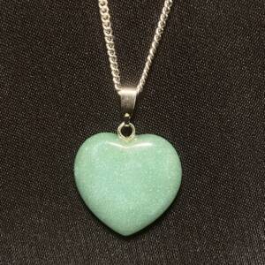 Pendentif en forme de cœur en Aventurine