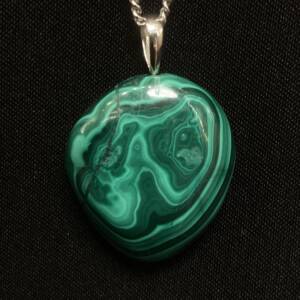 Pendentif en Malachite