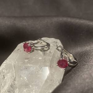 Boucles d'oreilles Rubis