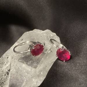 Boucles d'oreilles Rubis