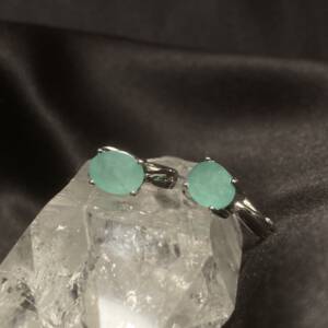 Boucles d'oreilles Emeraude