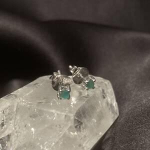 Boucles d'oreilles Emeraude