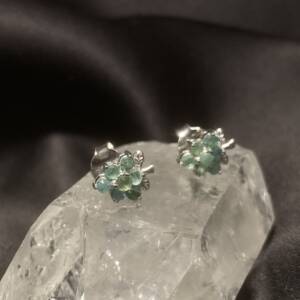 Boucles d'oreilles Emeraude