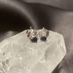 Boucles d'oreilles Saphir