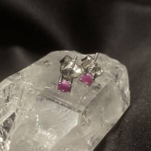 Boucles d'oreilles Rubis