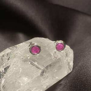 Boucles d'oreilles Rubis