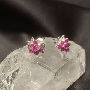 Boucles d'oreilles Rubis