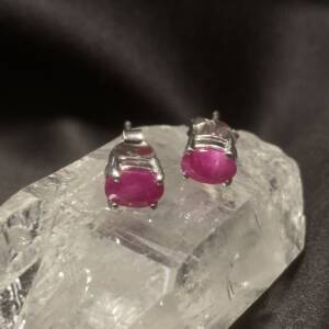 Boucles d'oreilles Rubis