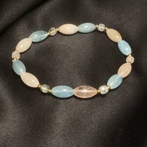 Bracelet Aigue Marine, Morganite