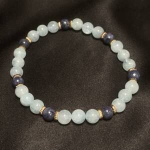 Bracelet Saphir, Aigue Marine