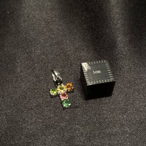 Pendentif Croix Tourmaline