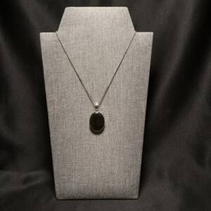 Pendentif Obsidienne Dorée