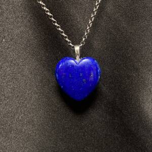 Pendentif Lapis-Lazuli en forme de cœur