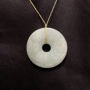 Pendentif donut en Jade