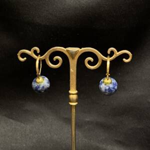 Boucles d'oreilles en Sodalite