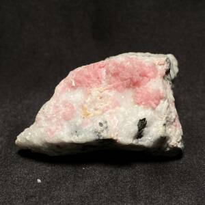 Rhodochrosite sur Calcite