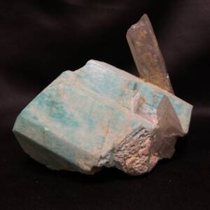 Amazonite avec Quartz fumé
