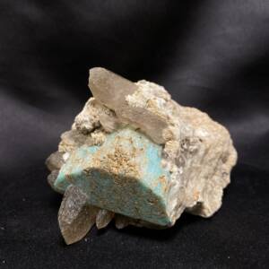 Amazonite avec Quartz fumé